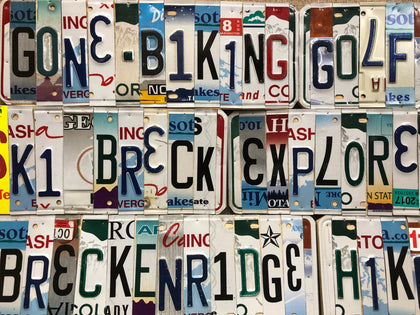 License Plate Signs
