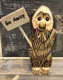 9" Bigfoot with Reversible Sign