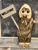 9" Bigfoot with Reversible Sign