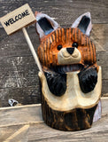 9" Fox with Reversible Sign
