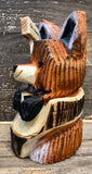 9" Fox with Reversible Sign
