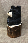 9" Black Stump Bear with Arms