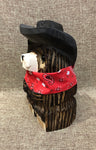 9" Brown Cowboy Bear