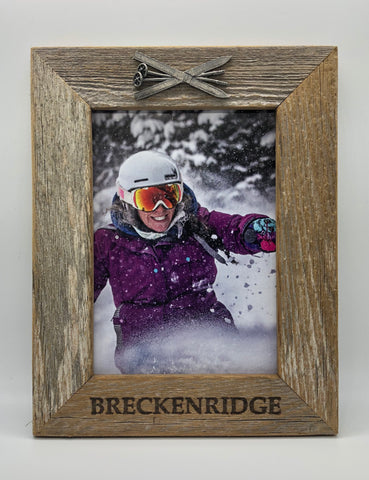 5X7 Breckenridge Skis Vertical